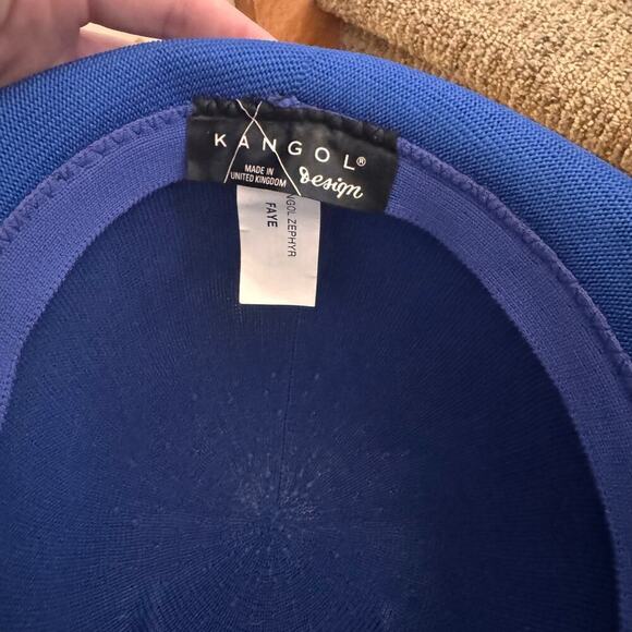 Vintage Kangol Zephyr Faye Blue Woven Hat elegant women’s unique breathable - Picture 6 of 8